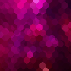 Fototapeta na wymiar Background of pink geometric shapes. Purple mosaic pattern. Vector EPS 10. Vector illustration