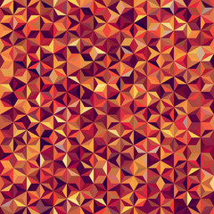 Naklejka premium Vector seamless abstract background for design with triangles. Vector illustration. Orange, yellow, brown colors