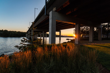 Bridge sunset