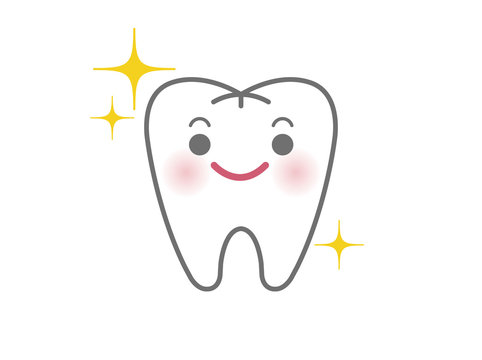 白い歯のキャラクター（キラキライメージ）