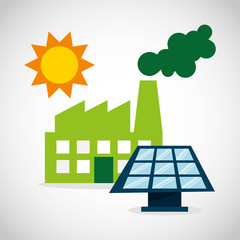 ecological alternative energy green vector illustration design