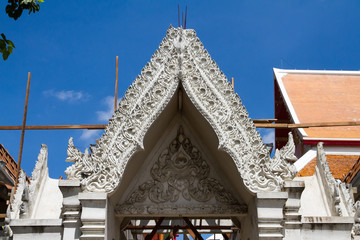 Ayutthaya, Thailand - October, 21, 2016 : Under construction arc