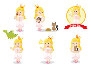 princess set illustration design