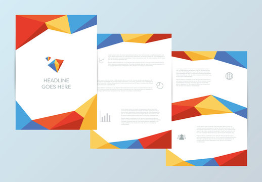 Report Layout with Geometric Borders