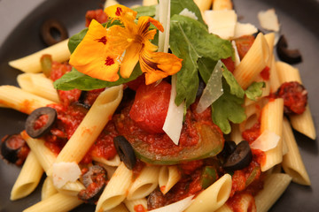 Penne pasta in tomato sauce 