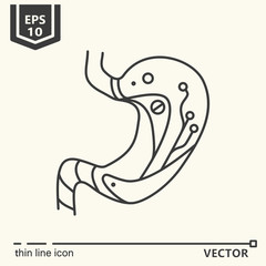 One icon. Artificial stomach