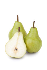 Fototapeta na wymiar pears isolated on white background..