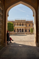 Mubarak Mahal in Jaipur City Palace, Rajasthan, India.