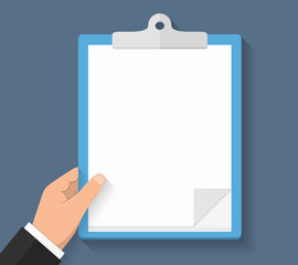 Hand with Clipboard