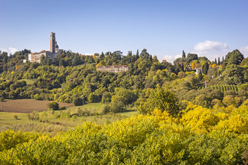 Fototapeta na wymiar View of the Monte Berico in Vicenza, Italy