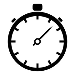 Stopwatch icon. Simple illustration of stopwatch vector icon for web