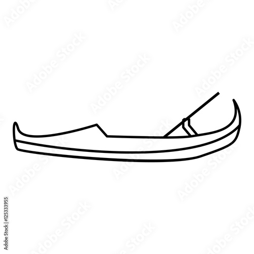 "Gondola icon. Outline illustration of gondola vector icon for web ...