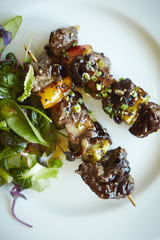 Beef skewers 