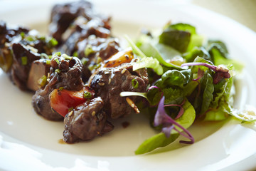 Beef skewers 