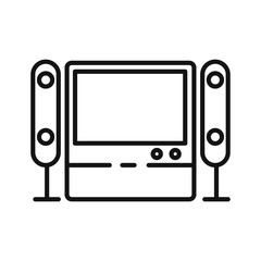 home theater system vector illustration design