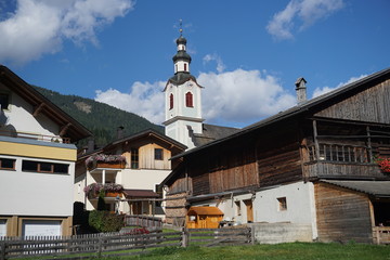 Abfaltersbach, Dorf, Bauernhaus, Scheune, Pustertal, Hochpustertal, Kirche, Mühle