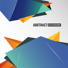 Abstract geometric polygon element background for leaflet, brochure, flyer, presentation and other design. Vector illustration