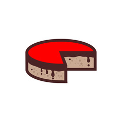 Fototapeta na wymiar Cake - Vector Logo Icon