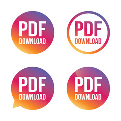 PDF download icon. Upload file button.