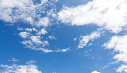 blue sky and clouds