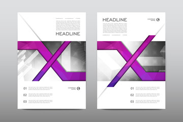 Brochure layout template flyer design vector, Magazine booklet cover abstract background