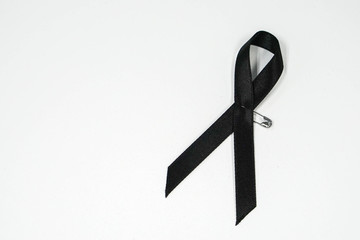 design black ribbon for mourning of the King Rama IV
