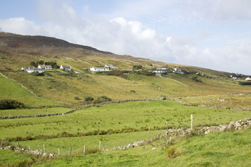 Fototapeta premium Tully Village, Connemara, Galway