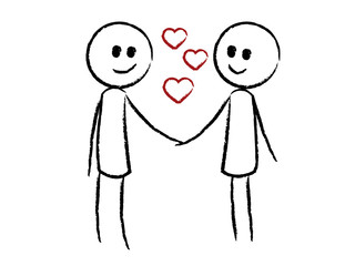 Homosexuelles Paar männlich