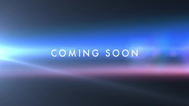COMING SOON red and blue flare reveal