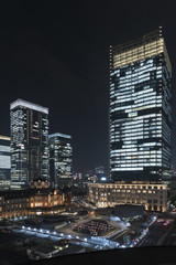 Naklejka premium 東京風景 東京駅