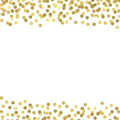 Golden confetti. Vector background. - 125344143