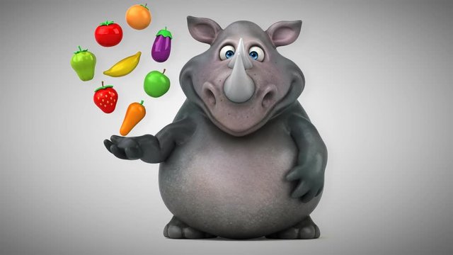 Fun rhino - 3D Animation