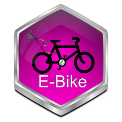 E-Bike Button - 3D illustration