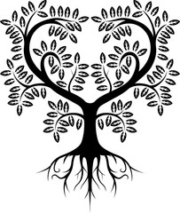 tree silhouette isolated