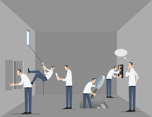 Escape The Room Game Concept.