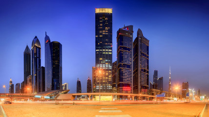 Panoramic view of Dubai, UAE