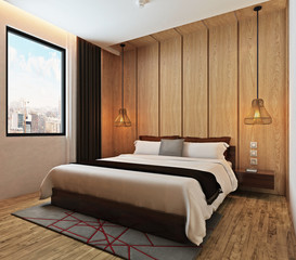 Modern Wood Bedroom