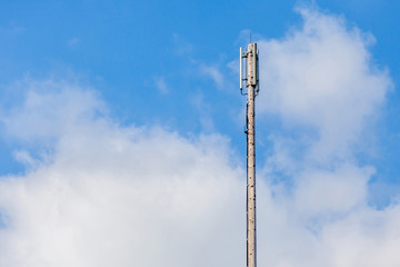 Obraz premium Close up Cellular transmitter, dipole antenna for telecommunicat