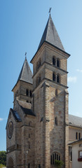 Fototapeta na wymiar Basilica of St Willibrord in the center of Echternach
