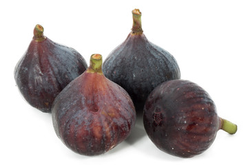 some figs isolated on white background
