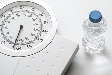 Weight scale isolated on white background