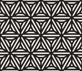 Vector Seamless Black and White Lines Grid Pattern