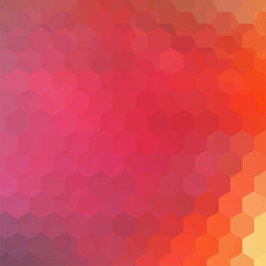 Fototapeta premium Background of geometric shapes. Red mosaic pattern. Vector EPS 10. Vector illustration