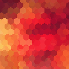 Obraz premium Background of geometric shapes. Orange mosaic pattern. Vector EPS 10. Vector illustration