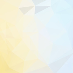 Obraz premium Abstract mosaic background. Triangle geometric background. Design elements. Vector illustration. Pastel beige, blue colors