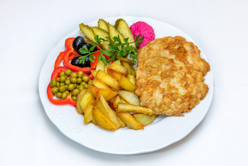 plate of tasty appetizing food