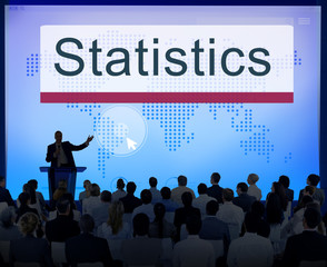 Statistics Analysis Business Information Report Concept
