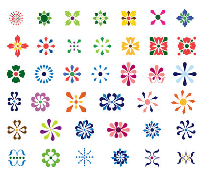 Abstract Floral Shapes