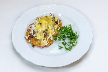 plate of tasty appetizing food