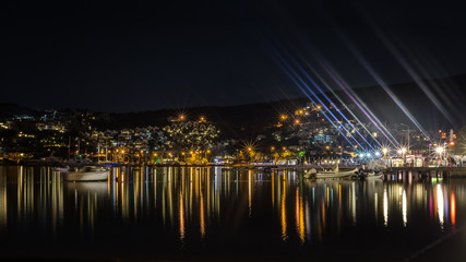 Fototapeta na wymiar Beautiful night view in Bodrum, Turkey